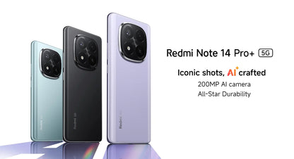 NEW Global Version Xiaomi Redmi Note 14 Pro Plus 5G Smartphone Snapdragon® 7s Gen 3 NFC 6.67” AMOLED 120Hz 5110mAh 120W Fast Charging 200MP