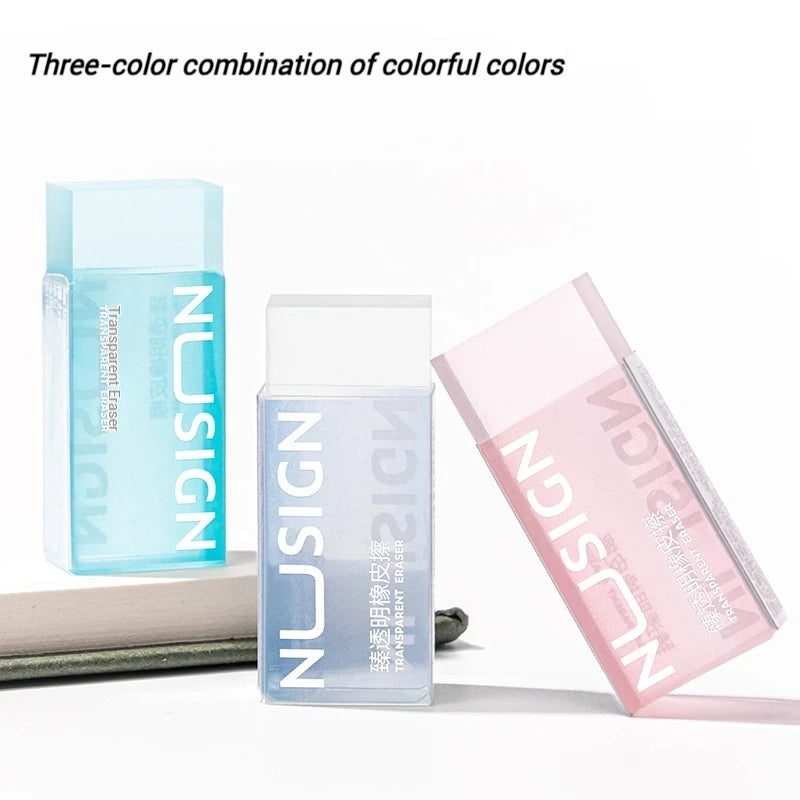 NUSIGN 2B Soft Rubber Pencil Eraser for Students Art Sketching Painting Exam Writing Correction School Stationery Supplies