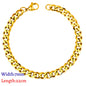 LUXUKISSKIDS Stainless Steel Couple Men/Woman Bracelets Fashion Curb Cuban Link Chains On Hand Rock Bracelet Wrist Jewelry Gifts