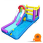 Inflatable Water Slide Bounce House Children Splash Pool Rainbow Castle Kids Outdoor Backyard Water Park with Air Blower