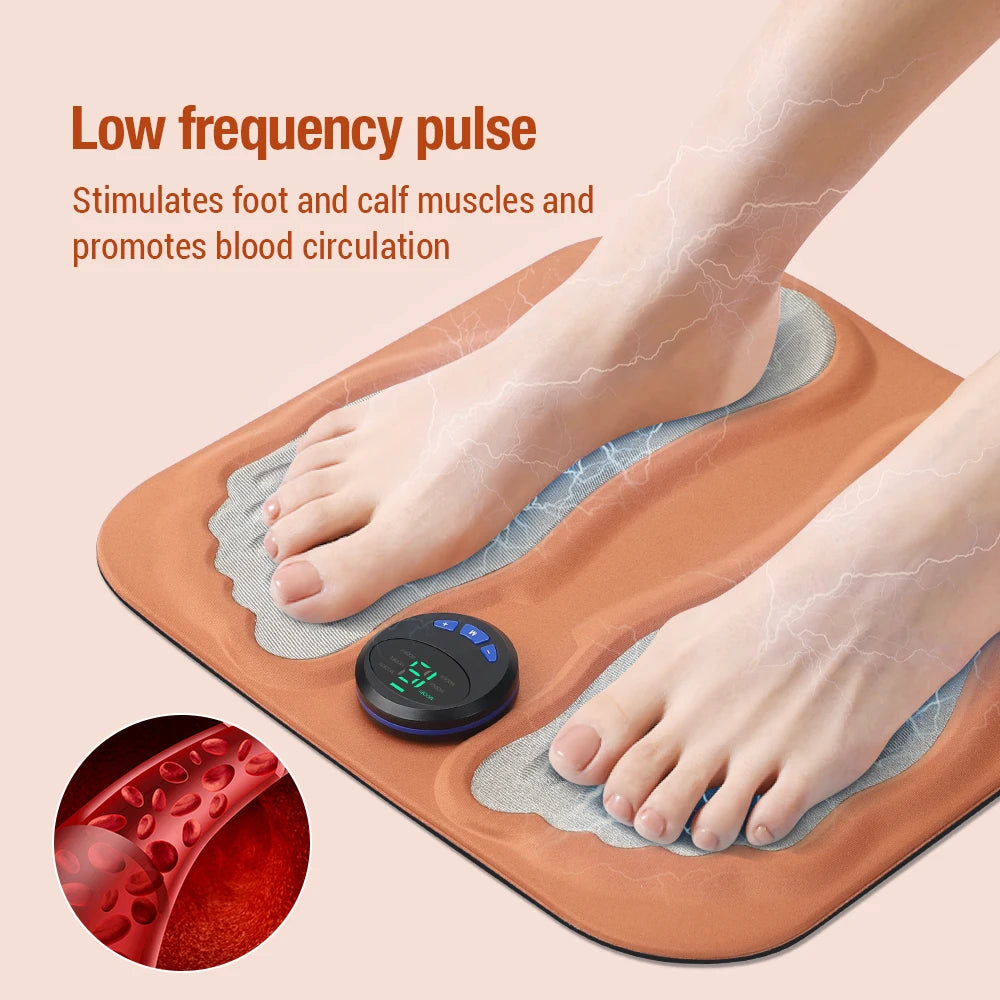3D Smart Foot Massage Pad Feet Massager Improve Blood Circulation Relax Muscles Slim Legs Foot Pad Rechargeable