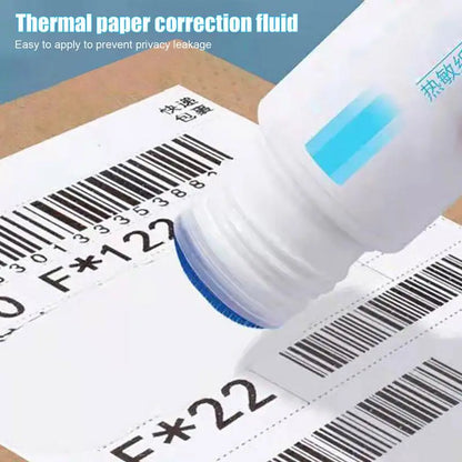 Portable Thermal Paper Correction Fluid Fast-Drying Anti Peep Identity Information ID Info Privacy Protector Quick Eraser Covera