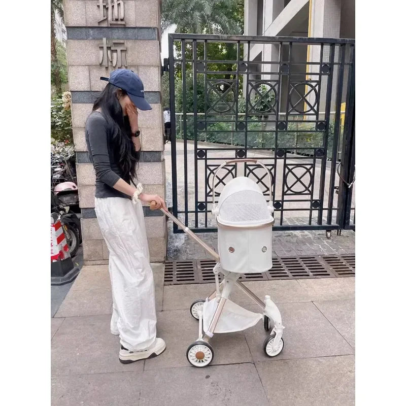 Pet Stroller Portable Folding Travel Dog Trolley Pet Stroller Factory Wholesale