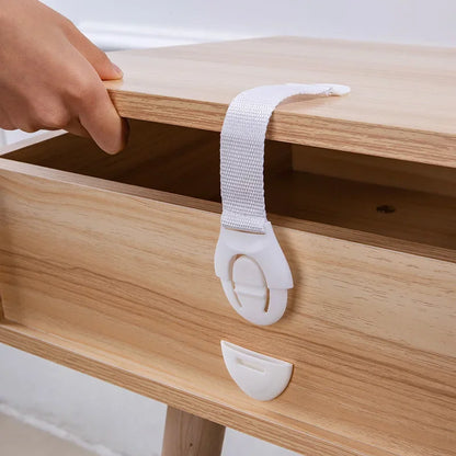 Children Safety Cabinet Locks Safe Quick and Easy Installation by Adhesive Tape Multi-Purpose Safety Locks for Cupboards Drawers