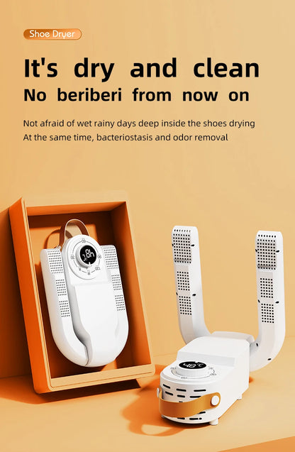 HOMEFISH Intelligent Shoe Dryer Quick Drying Deodorizing Sterilizing Adjustable Timer Household Shoe Warmer And Heater