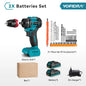 YOFIDRA 2 In 1 Brushless Electric Screwdriver Handheld Hexagonal Drill Screw Driver Home Power Tool Set For Makita Battery Pin