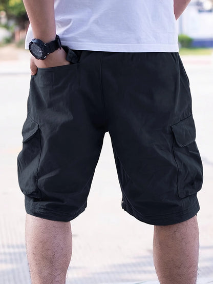 Men's plus Size Casual Work Shorts Trendy Comfortable 4XL-9XL Loose Fit Utility Pants for Big And Tall Men