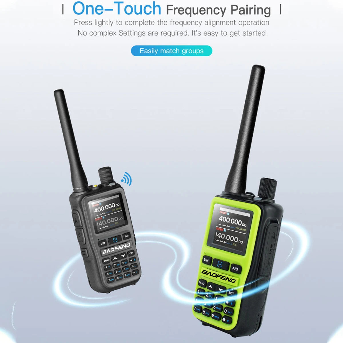 Baofeng UV-5R Mini Walkie Talkie Bluetooth Programming Wireless Copy Frequency Full Band 999CH AM FM Type-C Long Range Ham Radio