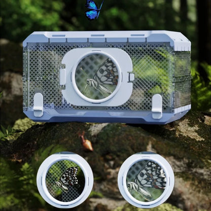 Folding Insect Observation Box Waterproof Wear Resistant Portable Hamster Cage Transparent Pet Observation Box