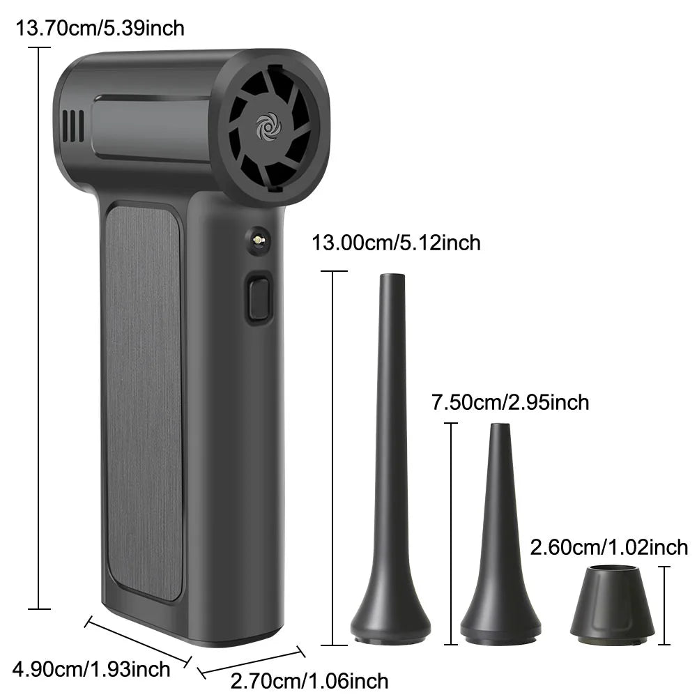 Blower Car Vacuum Cleaner Turbo Fan Violent Jet Fan Cleaning Blowing Tools Auto Dust Collector Portable Air Duster Hair Dryer