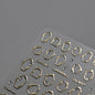 1pc 5D Crystal Rhinestone Nail Sticker Irregular Golden Frame Nail Art Stickers DIY Luxury Nail Decoration Parts Manicure Decals