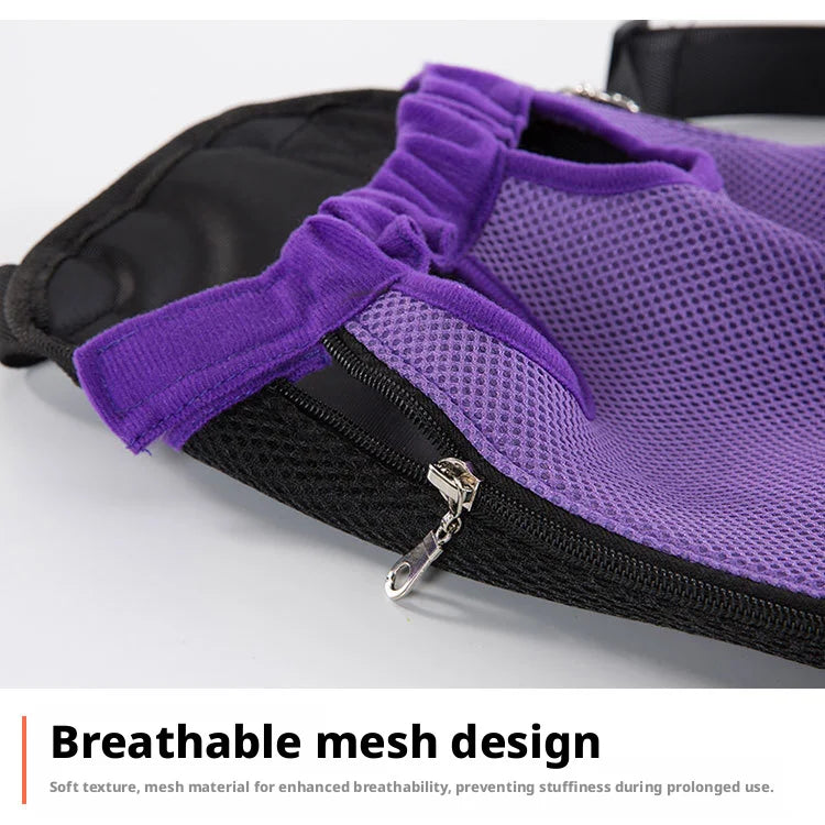 Breathable Pet Dog Cat Chest Carrier Backpack Hands-free Outdoor Travel Bag for Small Pets