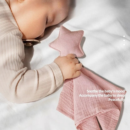 Baby Square Comforter Towel Sleep Appease Towel Star Square Blanket For Kids Cute Muslim Infant Saliva Towel