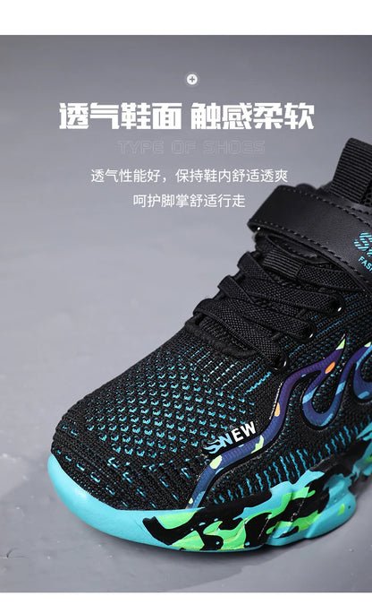 Boys Running Shoes 2022 Design Children Sneakers Mesh Kids Casual Sneakers 7-12 Years Children Sneakers for Boys