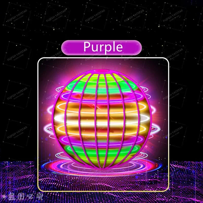 Pro Magic Flying Suspension Ball with Color LED & Auto 360° Gyro Spinner, Anti-Gravity Hover Orb, Outdoor Toy for Teens & Adults