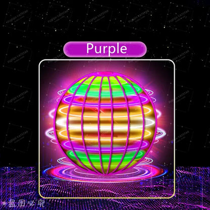 Pro Magic Flying Suspension Ball with Color LED & Auto 360° Gyro Spinner, Anti-Gravity Hover Orb, Outdoor Toy for Teens & Adults