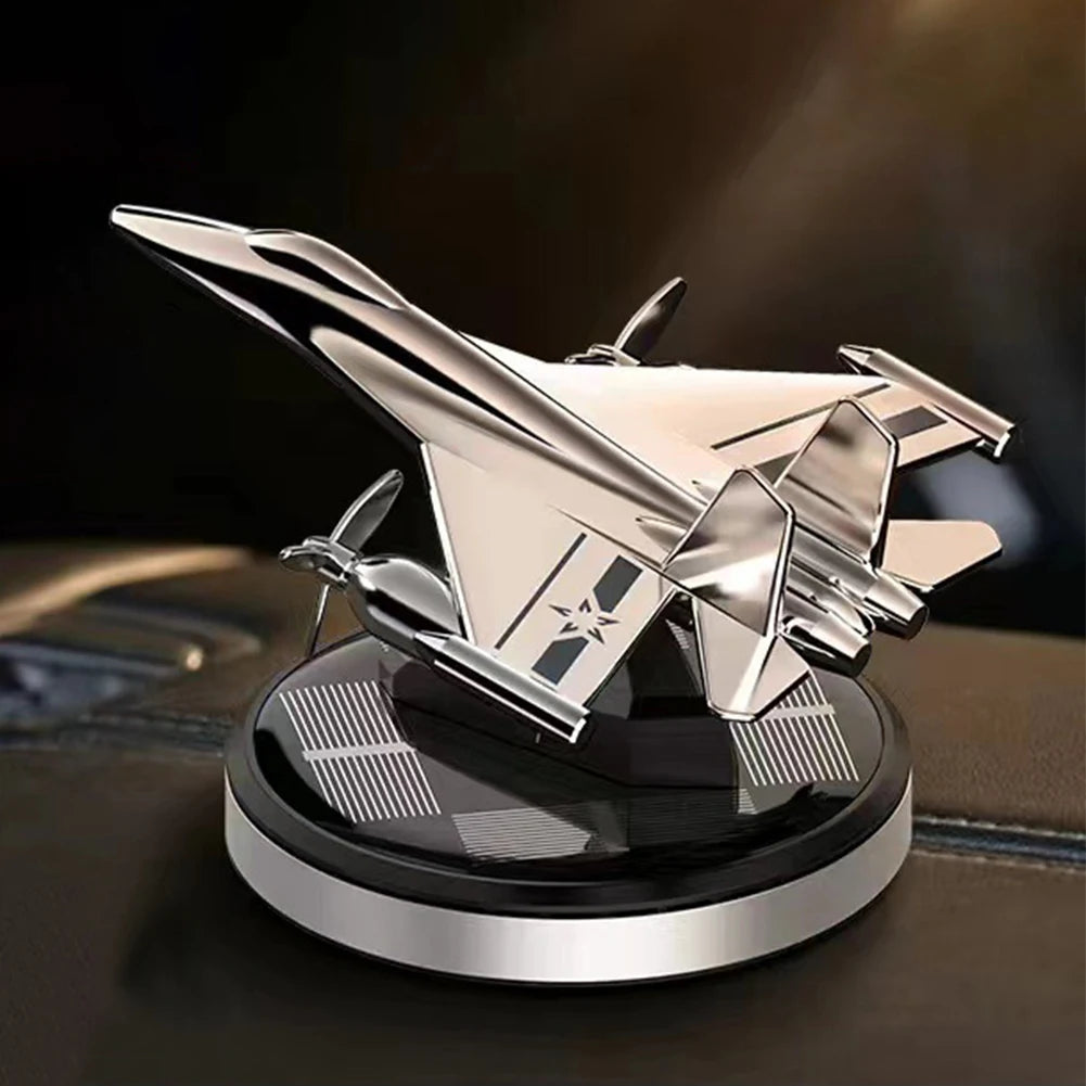 Car Perfume Aromatherapy Car Solar Power Car Air Freshener Airplane Rotating Aromatherapy Oil Diffuser Lasting Fragrance