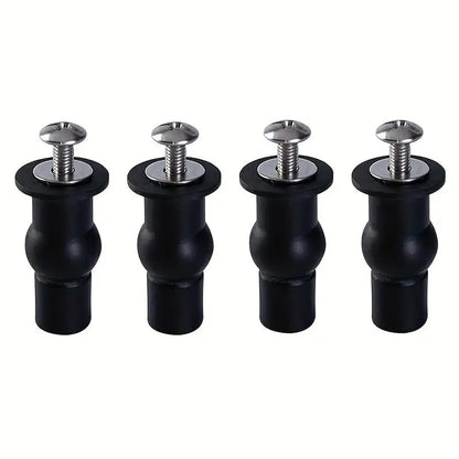 2pcs Expansion Screw Toilet Seat Top Fix Seat Hinge Hole Fixings Well Nut Screw Rubber Back To Wall Toilet Cover Accessories