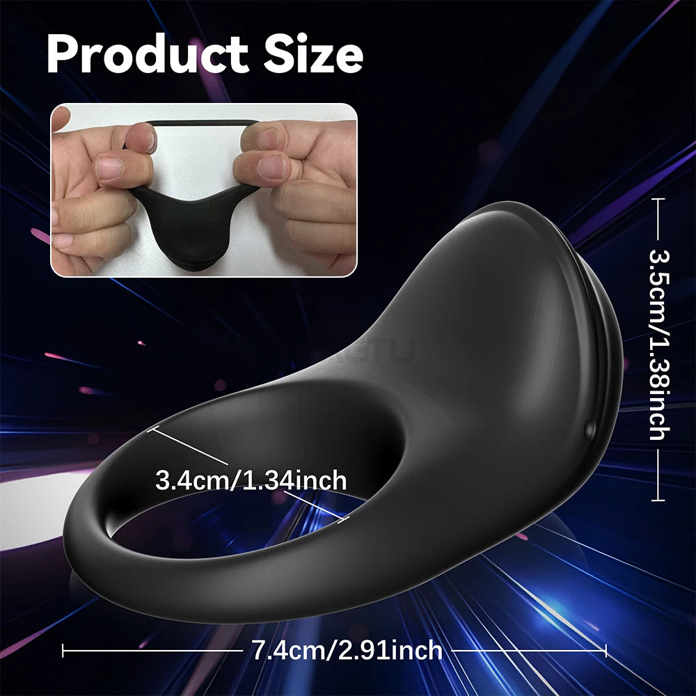 APP Control Vibrator Cock Ring for Men Delay Ejaculation Penis Ring Sex Toys Lock Penisring Cockring Adult Male Sex Supplies 18+