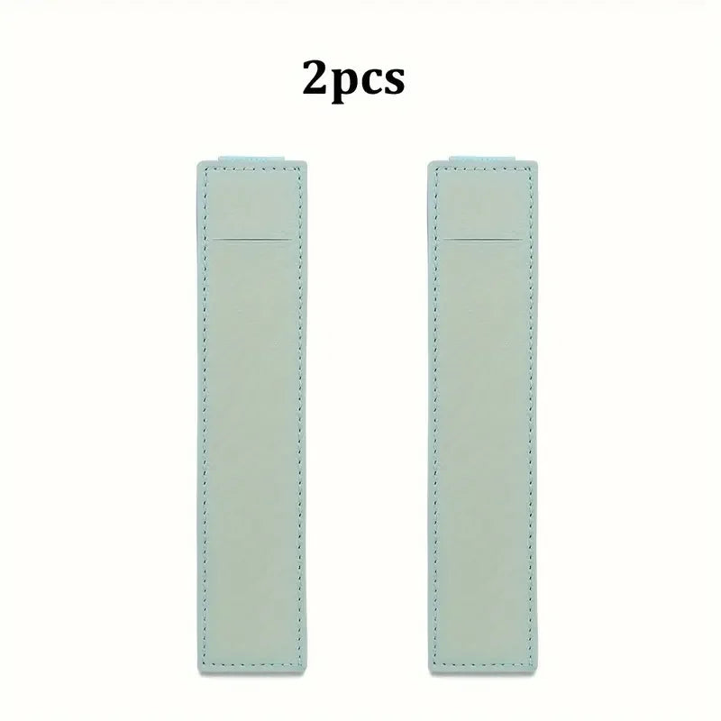 1/2pcs Leather Adjustable Elastic Band Pen Holder, Pen Pouch For Planner, Pen Holder For Notebook, Notebook Pen Holder