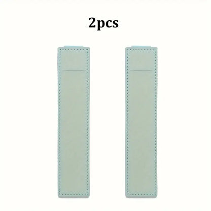 1/2pcs Leather Adjustable Elastic Band Pen Holder, Pen Pouch For Planner, Pen Holder For Notebook, Notebook Pen Holder