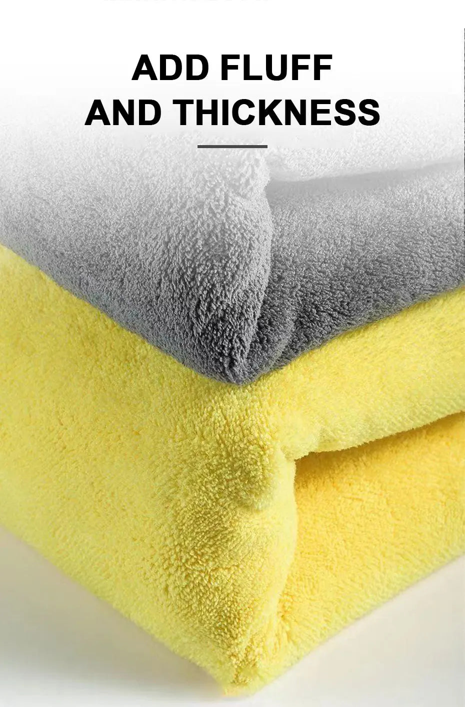SEAMETAL Large Size Microfiber Towels Car Washing Towel 160x60cm Car Whole Body Cleaning Dry/Wet Dual Use Super Absorbent Rags