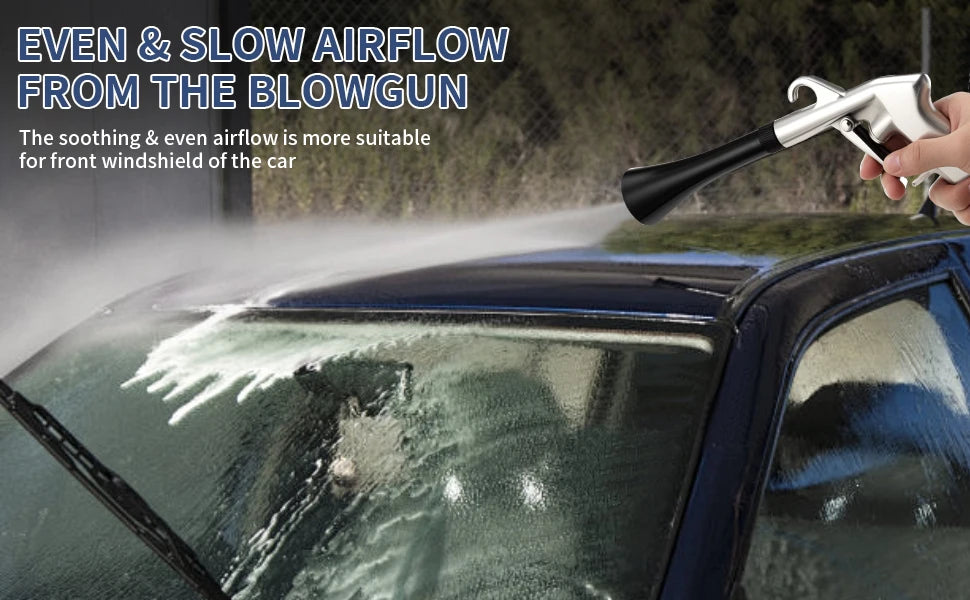 High Pressure Dust Blowing Gun Air Blow Car Wash Gun Efficient Dry Cleaning Gun Professional Car Interior Cleaning Tools