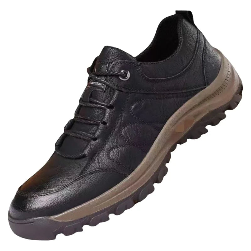 Men's Outdoor Sports Casual Climbing Shoes Winter Fleece Low Help Cotton Shoes Anti-slip Dad Shoes Large Size Men's Shoes