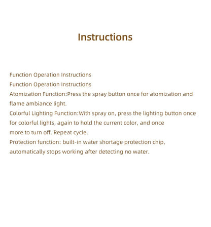 Mini Aroma Diffuser Aromatherapy Realistic Flame Lights Colorful RGB Air Humidifier Desktop USB Sprayer/Essential Oil Set