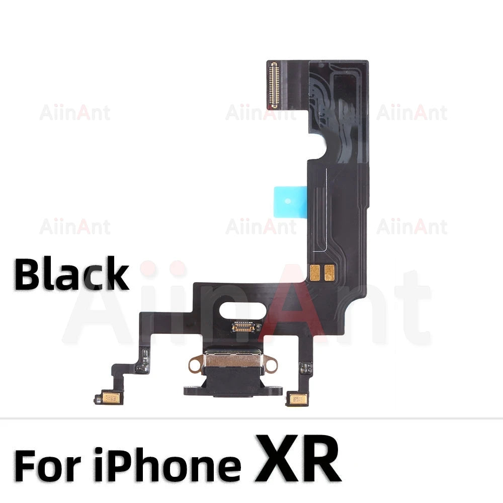 AiinAnt Dock USB Mic Board Charger Connector Fast Charging Port Flex Cable For iPhone X Xr Xs Max 7 8 Plus