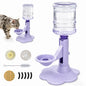 Automatic Cat Dog Water Dispenser No Electricity No Filter Adjustable Height Gravity Pet Water Fountain for Cats and Small Dogs