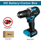 Gisam 13mm 35+3 Torque Brushless Electric Impact Drill Cordless Drill Electric Screwdriver Power Tool For Makita 18V Battery Pin