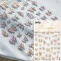 1pcs 5D Japanese Black Butterfly Nail Art Stickers Glitter Shiny Kawaii Self Adhesive Manicure Decorations Tool Decals Accessory