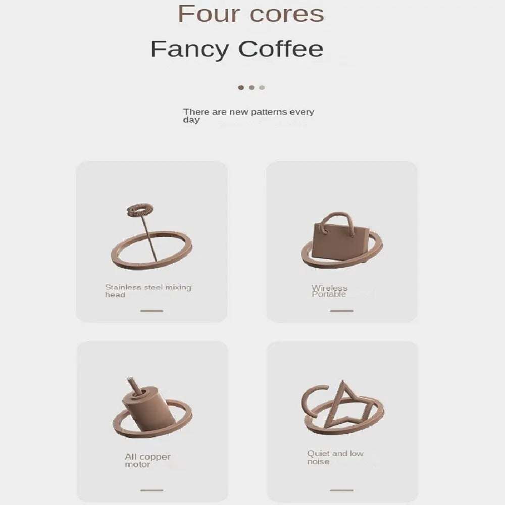 Electric Milk Frother Kitchen Drink Foamer Whisk Mixer Stirrer Coffee Cappuccino Creamer Whisk Frothy Blend Whisker Egg Beater