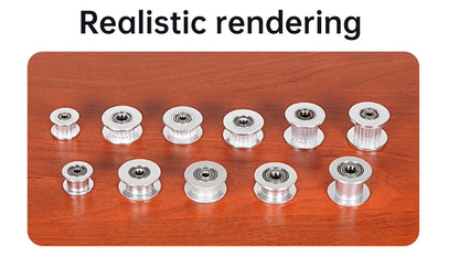 GT2 Idler Timing Pulley 16-tooth 20-Teeth with 3mm or 5mm Bore with Bearings for 3D Printer Parts Timing Belt 6mm 10mm