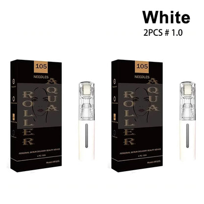 1/2/4/6pcs Derma Roller 0.2mm 105pcs Titanium Needle Lip BOOSTER Microneedle Dermaroller Face Massage Lip Beard Beauty Skin Care