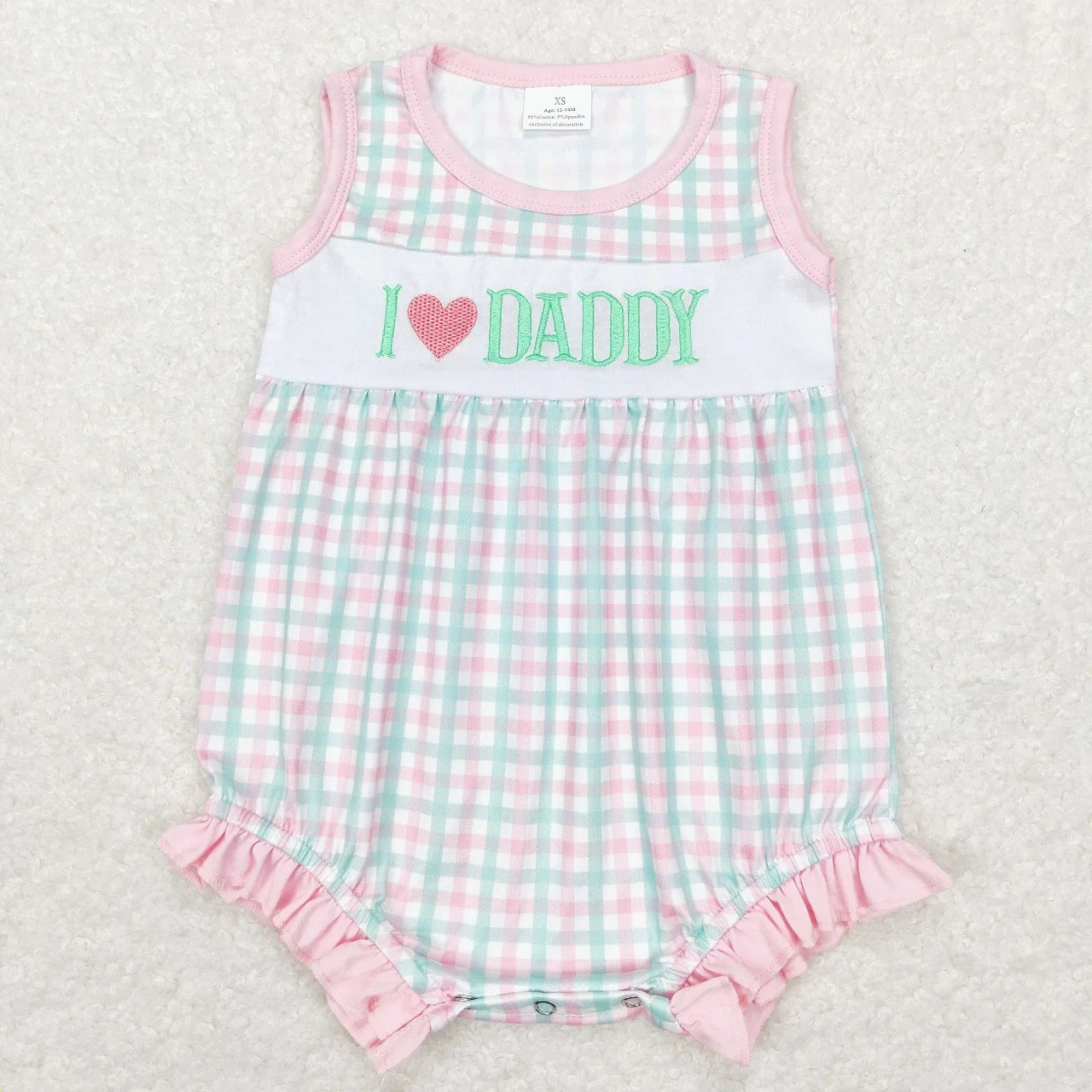 Wholesale Baby Girl Newborn Birthday Balloons Romper Bubble Embroidery Pink Plaid Bows Jumpsuit Kids Toddler Summer Clothes