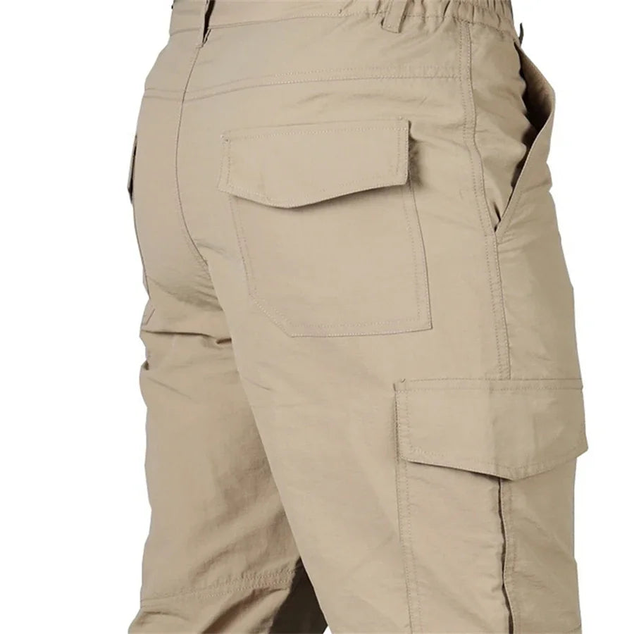 2026 Outdoor Waterproof Tactical Cargo Pants Men Breathable Summer Casual Army Military Long Trousers Male Quick Dry Cargo Pants