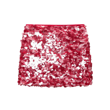 Summer New Women's Design  ort  Skirt with Inner  Bead Decoration Casual Sle Polyester Fiber Knitted A-Line...