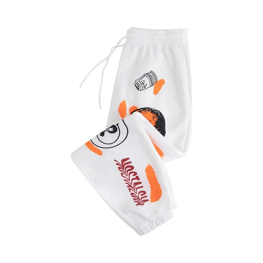 2025 Women Sweatpants Joggers Y2K Harajuku Cartoon Skull Printed Streetwear Sweatpants Pants Casual High Waist Sweatpants Y2K