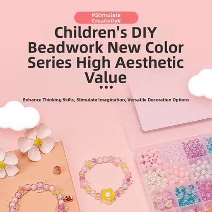 24 Grid DIY Handmade Beaded Kit Acrylic Creative Beads Bracelet Making Kit Cute Kawaii DIY Jewelry Making Kit Educational Craft