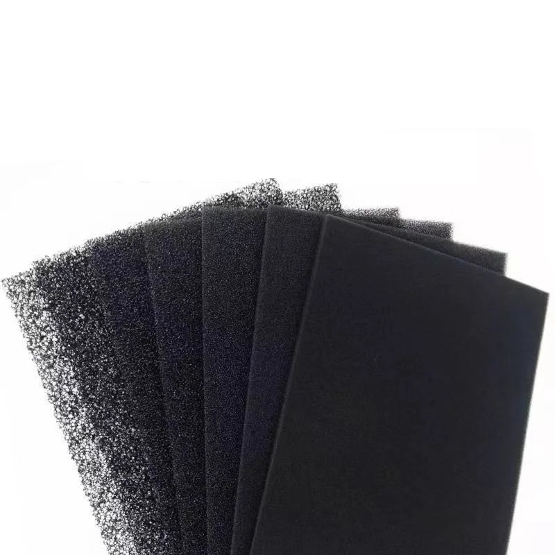 Aquarium Biochemical Cotton Filter Practical Aquarium Pond Foam Sponge Filter Black Multi-size Aquarium Supplies 15 25 35 50 PPI
