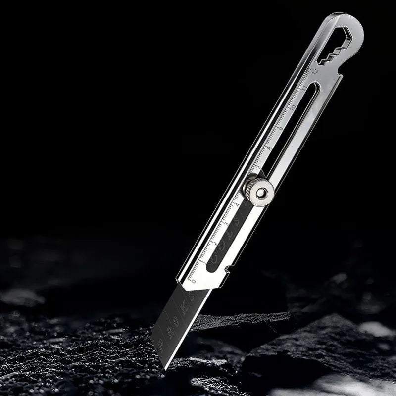 6 in 1 Stainless Steel Utility Knife with Thickened Metal Knife Holder Multifunctional Wallpaper Multifunctional Utility Knife