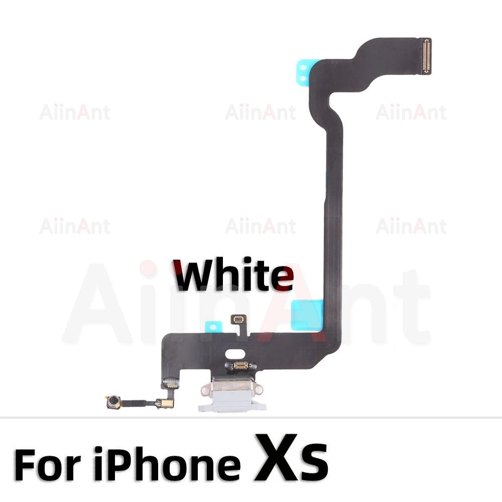 AiinAnt Dock USB Mic Board Charger Connector Fast Charging Port Flex Cable For iPhone X Xr Xs Max 7 8 Plus