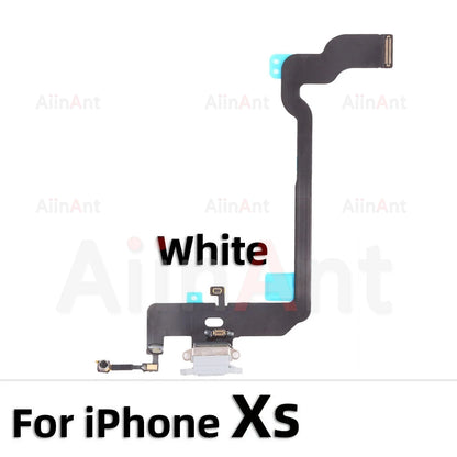 AiinAnt Dock USB Mic Board Charger Connector Fast Charging Port Flex Cable For iPhone X Xr Xs Max 7 8 Plus