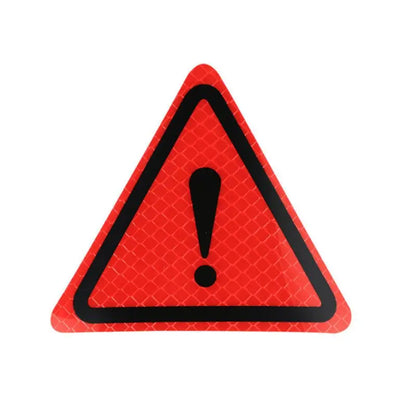 Auto Reflective Stickers Car for Triangle Warning Label Reflectivor Safety Signs Signals Label for Car Motorcycle