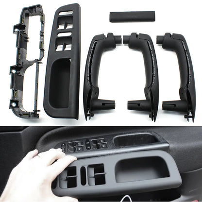Interior Car Door Armrest Cover Panel Pull Handle Grab Cover Replacement For Volkswagen VW Bora Golf 4 MK4 Jetta 1999-2004
