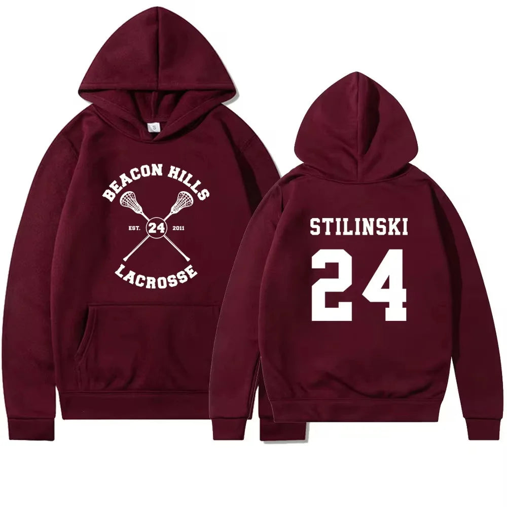 Autumn Teen Wolf Hoodie Beacon Hills Stilinski 24 Lahey McCall Men Womnen Fashion New Brand Design Pullover Men's Fleece Hoodies