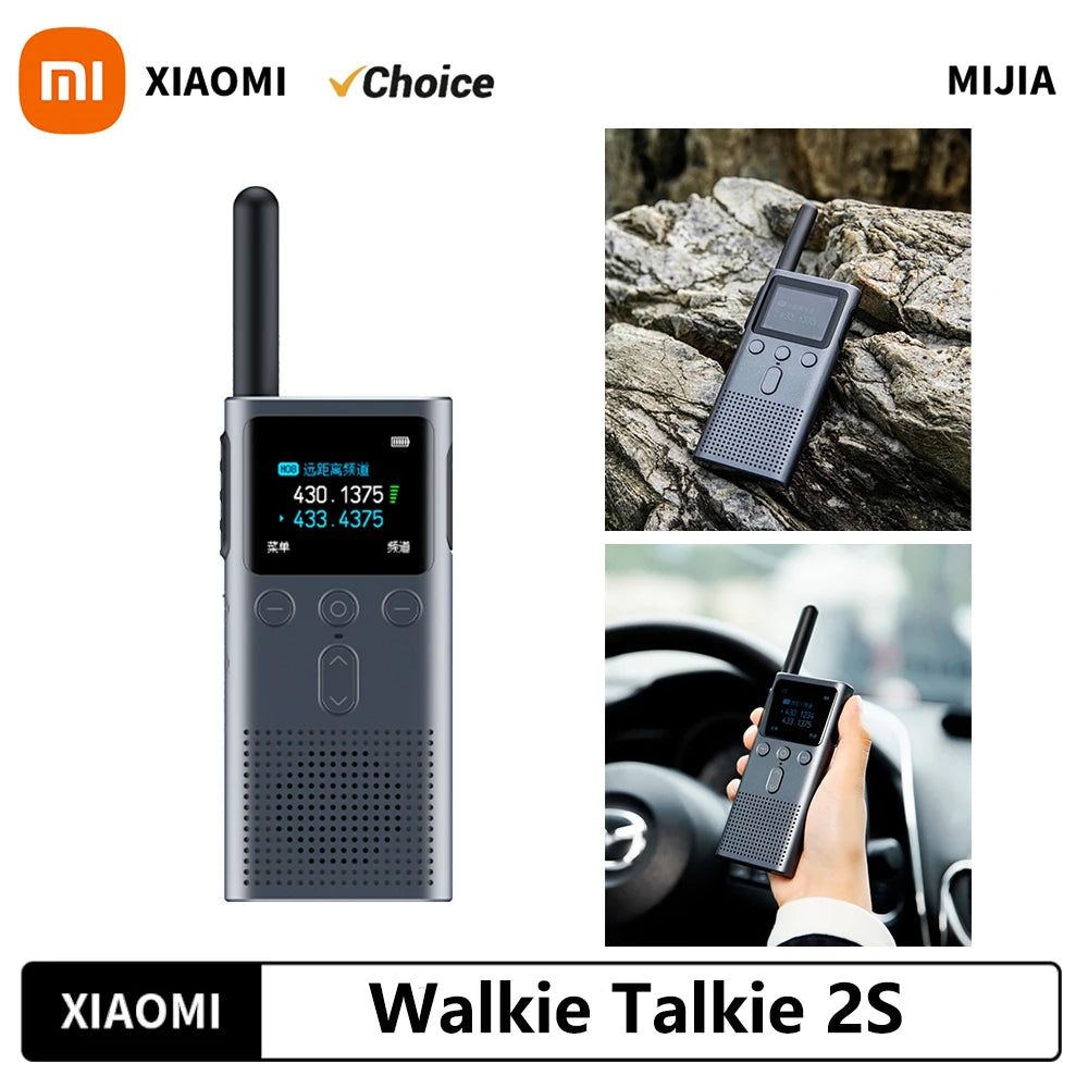 Xiaomi Walkie-talkie 2S Upgraded Version Ultra-light Ultra-thin Support Bluetooth Headset Connection Ultra-long Standby Outdoor-