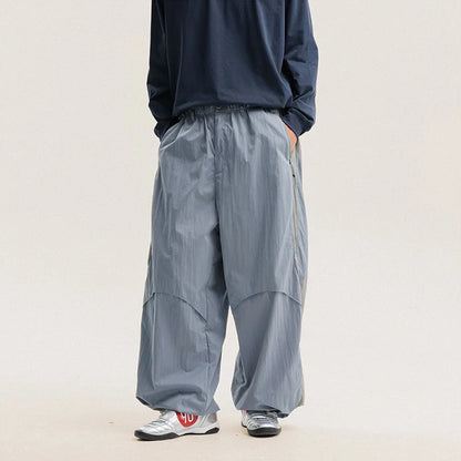 Men Women Splice Fashion Outdoor Loose Casual Lightweight Quick Dry Sports Cargo Baggy Pants Track Trouser Jogger Sweatpants